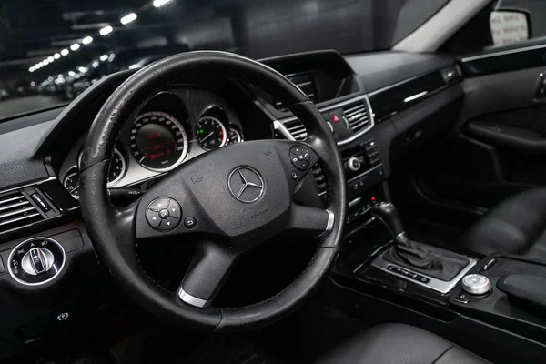 Novosibirsk Russland Juli 2019 Mercedes Benz Class Nahaufnahme Von Armaturenbrett — Stockfoto