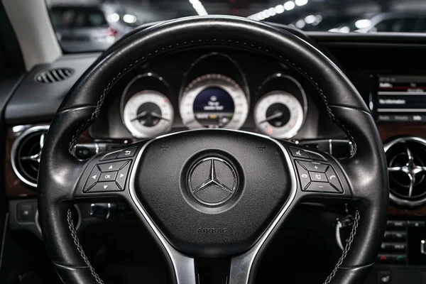 Novosibirsk Russia July 2019 Mercedes Benz Glk Class Close Dashboard — Stock Photo, Image