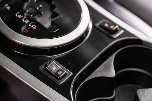 Novosibirsk Russia July 2019 Mazda Close Seat Heating Buttons Modern — Stock Photo, Image