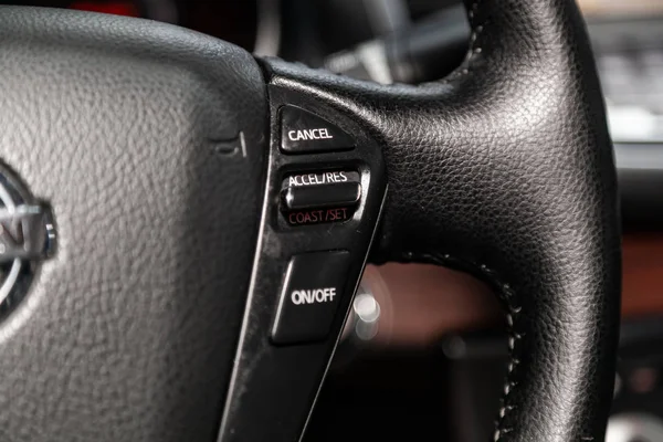 Novosibirsk Russia July 2019 Nissan Teana Close Multiwheel Setting Buttons — Stock Photo, Image