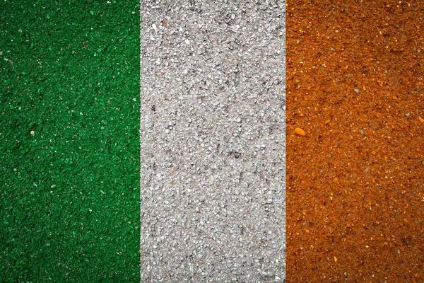 Bandera Nacional Irlanda Sobre Fondo Piedra Concepto Orgullo Nacional Símbolo — Foto de Stock