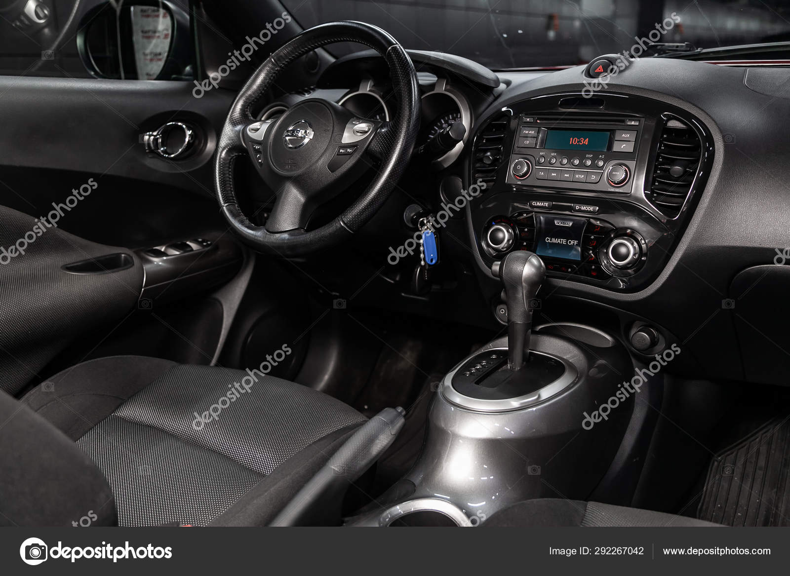 Novosibirsk Russia July 2019 Nissan Juke Close Dashboard