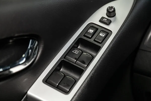 Novosibirsk Russia July 2019 Nissan Murano Close Side Door Buttons — Stock Photo, Image