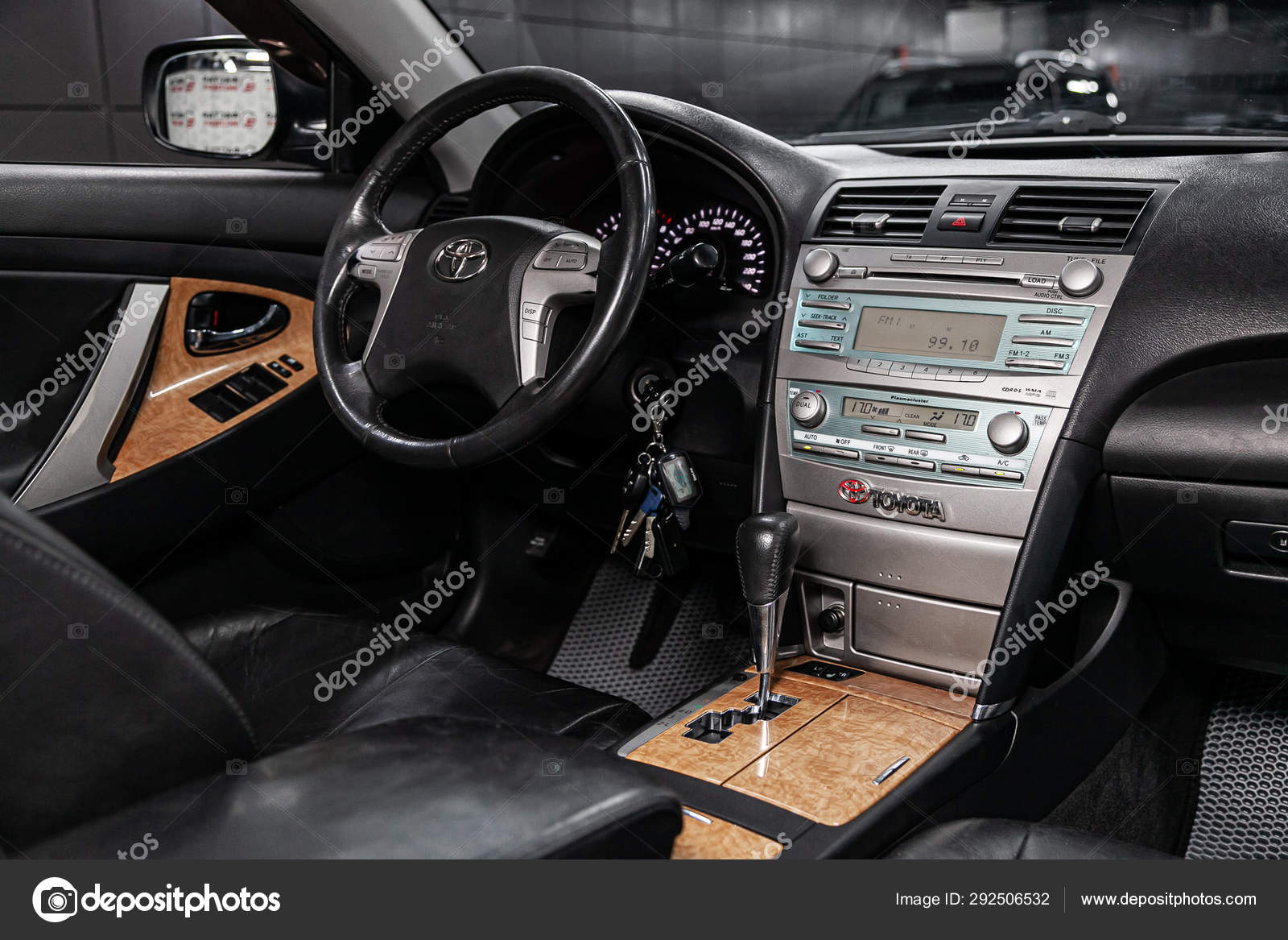 Novosibirsk Russia July 2019 Toyota Camry Close Dashboard