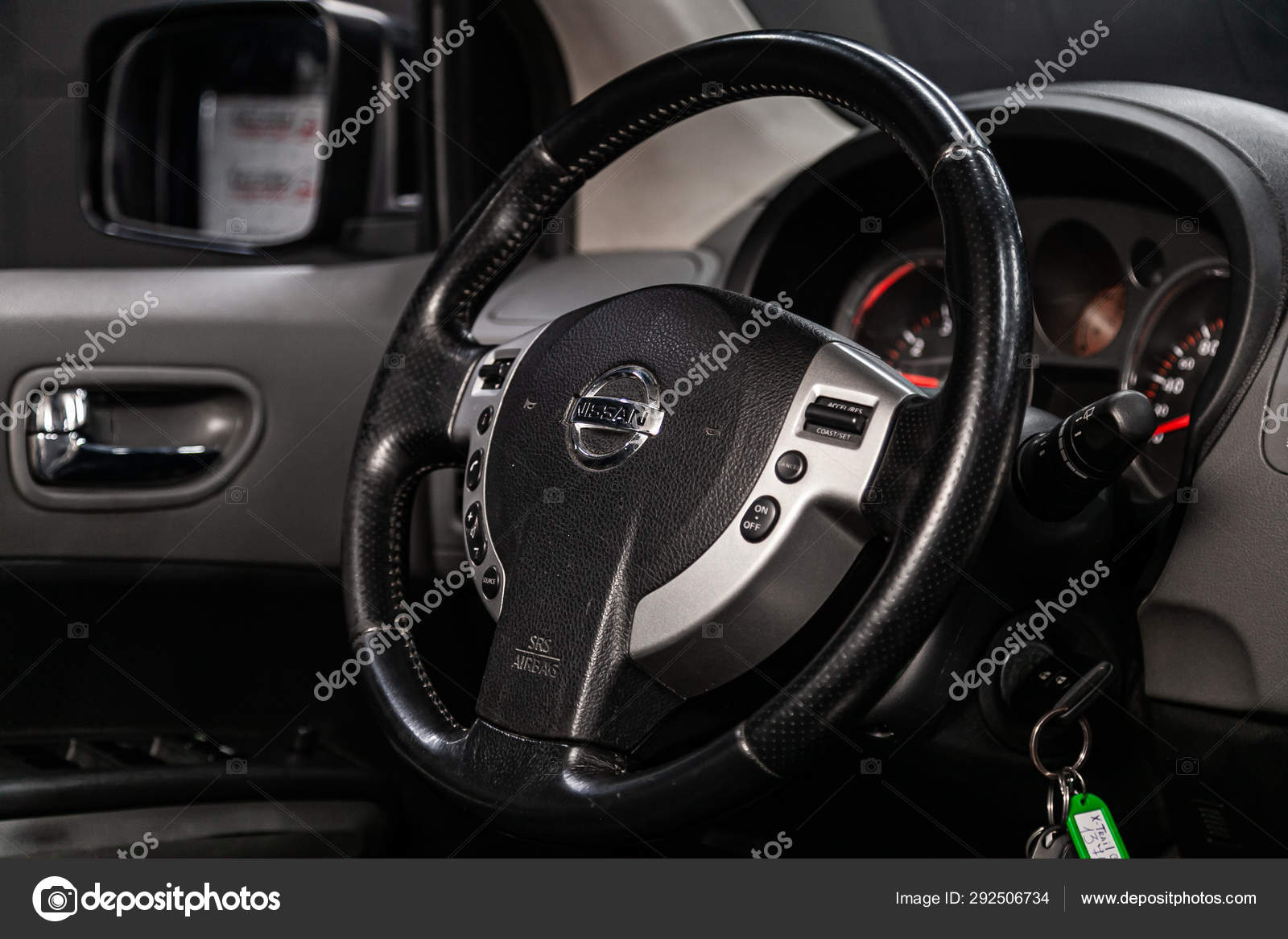 Novosibirsk Russia July 2019 Nissan Trail Close Dashboard