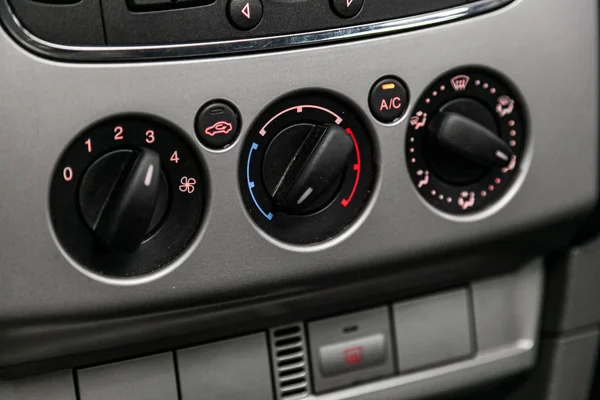 Novosibirsk Ryssland Juli 2019 Ford Focus Närbild Bil Ventilationssystem Och — Stockfoto