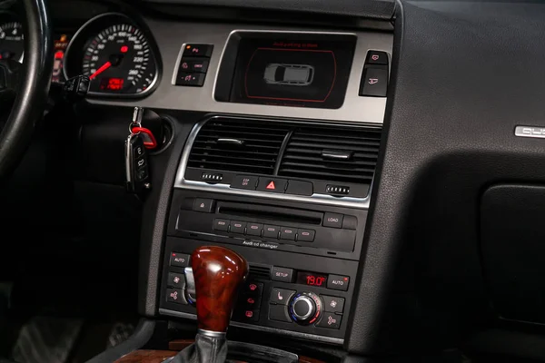 Novosibirsk Rusland Juli 2019 Audi Close Van Het Dashboard Aanpassing — Stockfoto