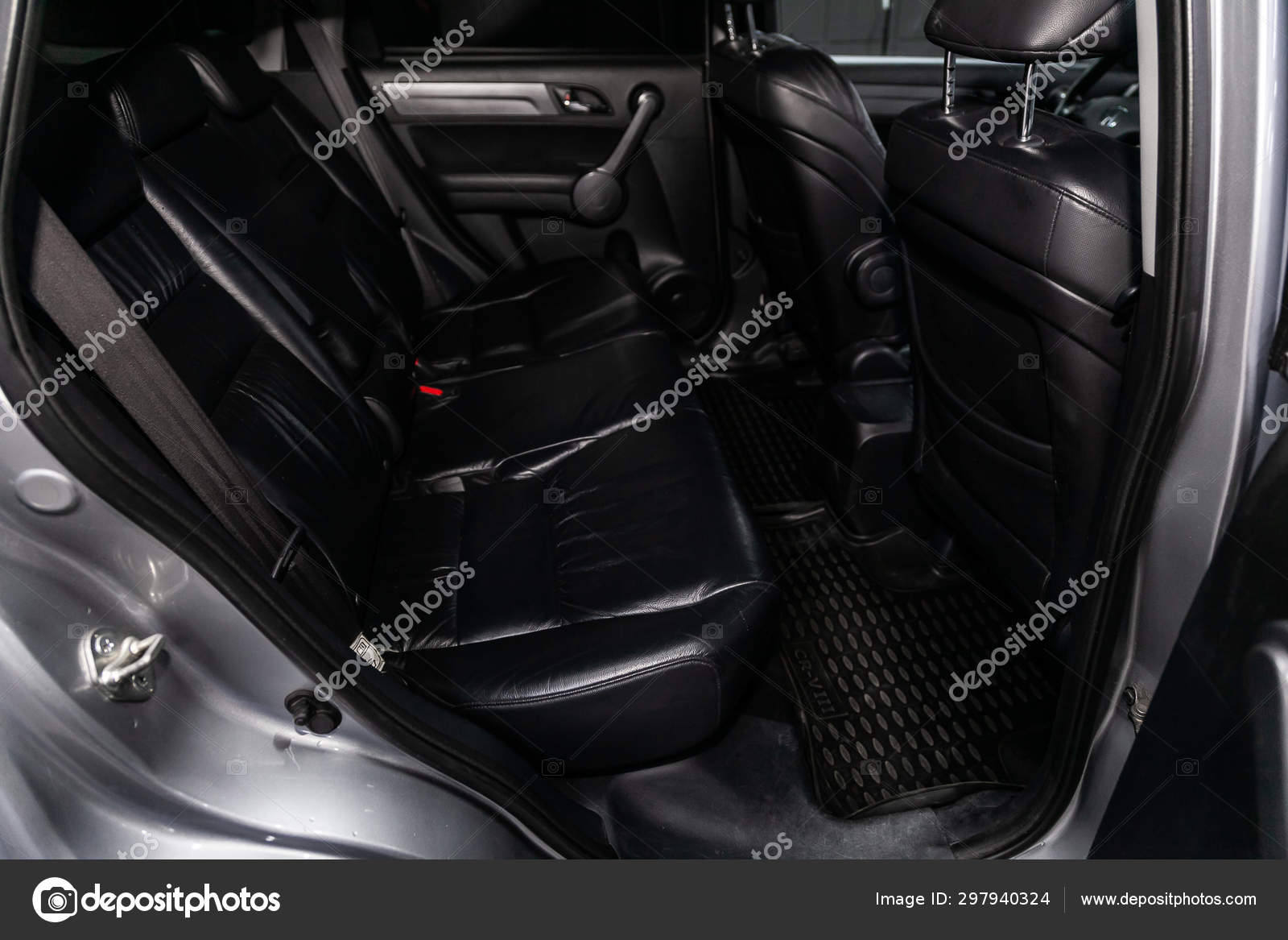 Novosibirsk Russia July 2019 Honda Close Black Leather Rear