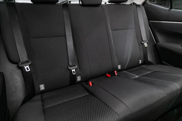 Novosibirsk Rusia Julio 2019 Toyota Corolla Diseño Interior Gris Pasajero —  Fotos de Stock