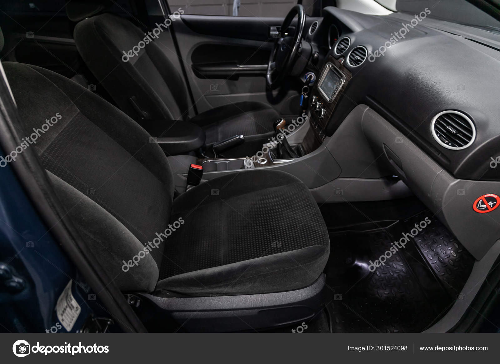 Novosibirsk Russia August 2019 Ford Focus Black Luxury Car