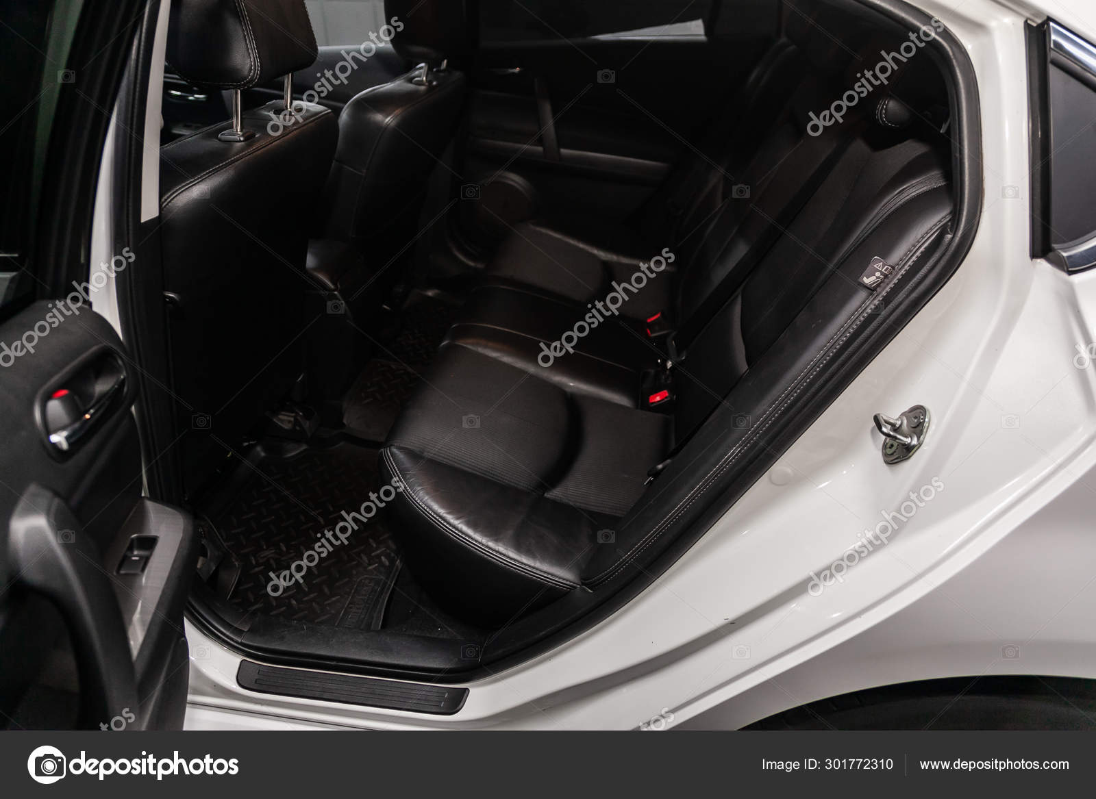 Novosibirsk Russia August 2019 Mazda Leather Interior Design