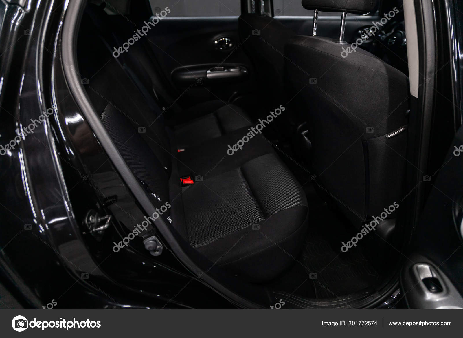 Novosibirsk Russia August 2019 Nissan Juke Black Interior