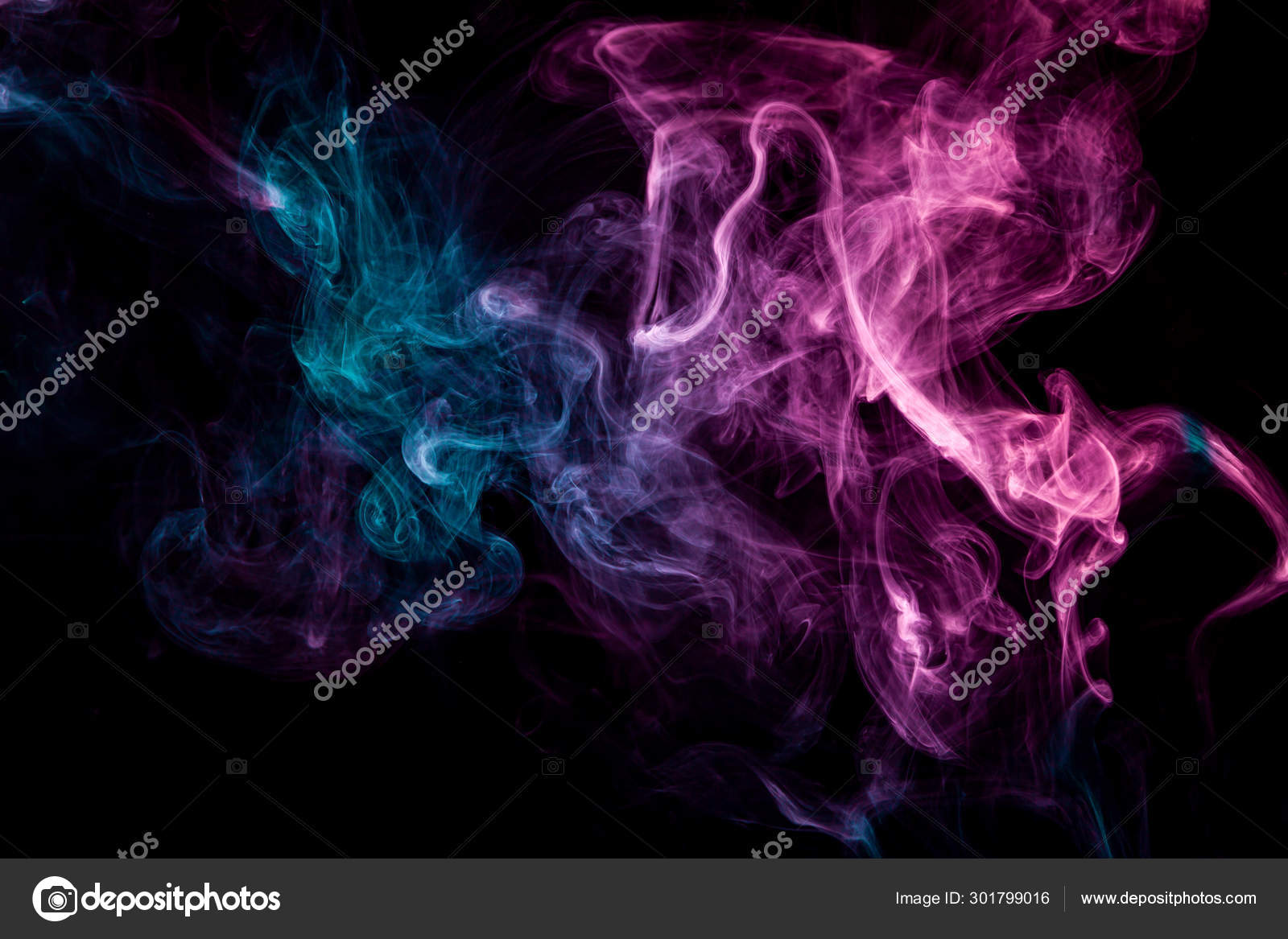 抽象的なアートワーク トレンディな壁紙 黒い背景に爆発煙の複数の色の凍結抽象的な動き ストック写真 C Everyonensk