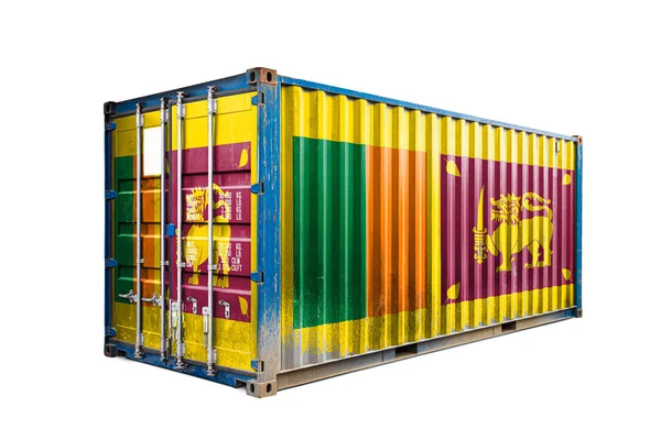 Concepto Exportación Importación Sri Lanka Transporte Contenedores Entrega Nacional Mercancías —  Fotos de Stock