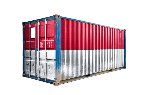 Concetto Indonesia Export Import Trasporto Container Consegna Nazionale Delle Merci — Foto Stock