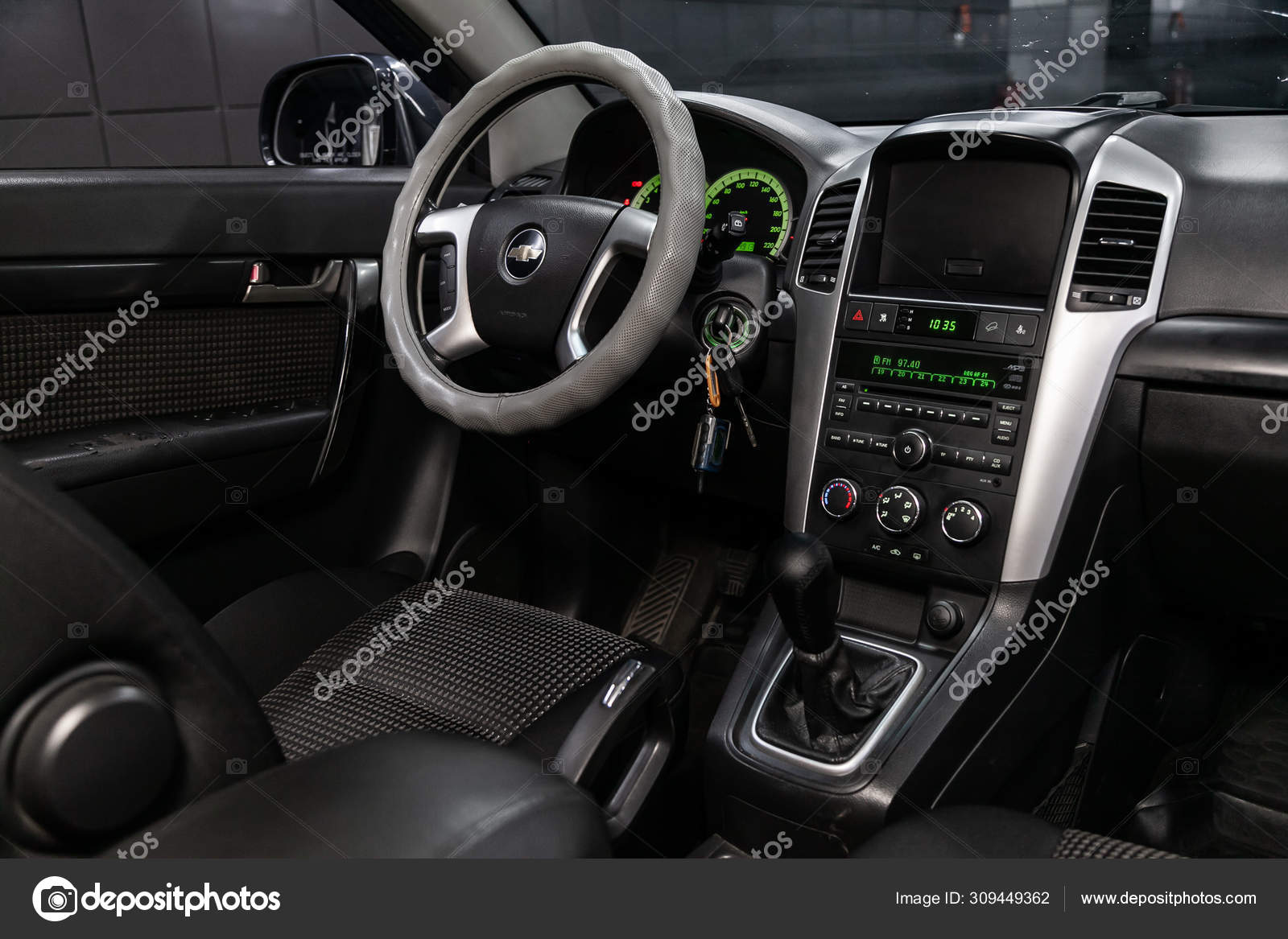 Novosibirsk Russia August 2019 Chevrolet Captiva Black