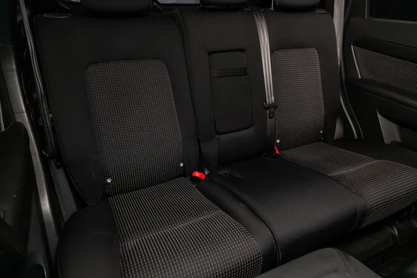 Nowosibirsk Russland August 2019 Chevrolet Captiva Schwarzes Interieur Auto Und — Stockfoto