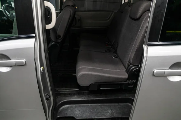 Novosibirsk Russia August 2019 Nissan Serena Black Interior Design Car — Stock Photo, Image