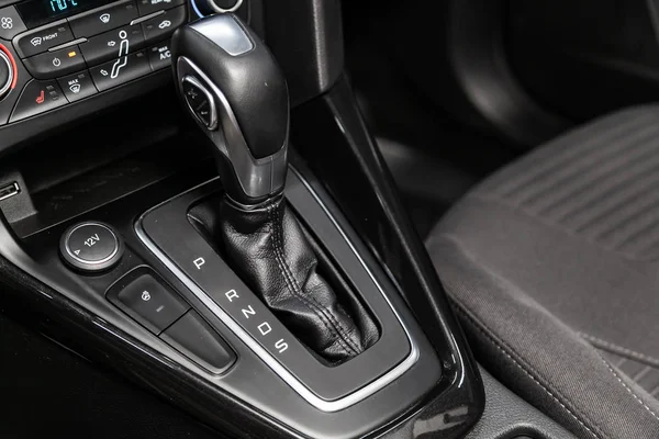 Novosibirsk Russia August 2019 Ford Focus Gear Shift Automatic Transmission — Stock Photo, Image