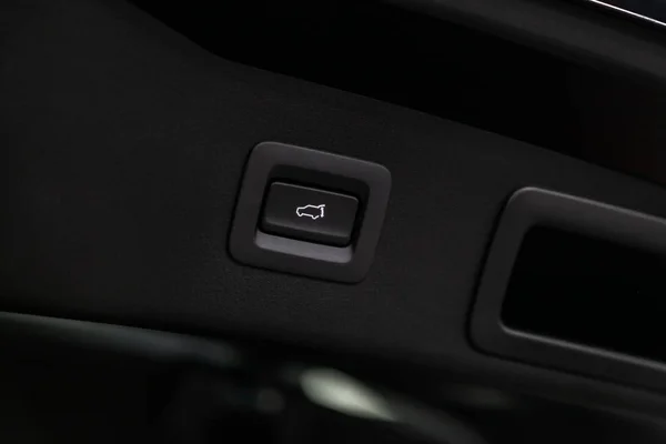 Close Trunk Release Button Modern Car Interio — Stock Photo, Image