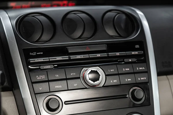 Novosibirsk Russia September 2019 Mazda Car Control Panel Audio Player — Stock Photo, Image