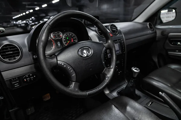 2018 노보시비르스크 2019 Great Wall Hover Black Luxury Car Insteering — 스톡 사진