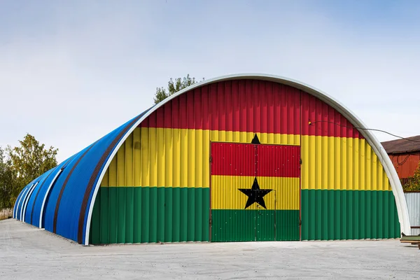 Close Bandeira Nacional Ghan — Fotografia de Stock