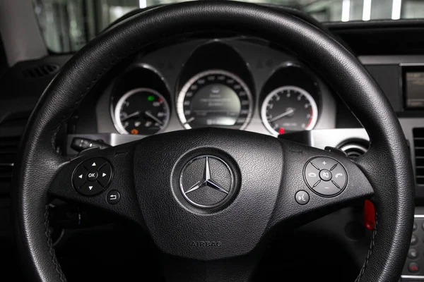 Novossibirsk Russie Avril 2020 Mercedes Benz Glk Intérieur Voiture Prestige — Photo