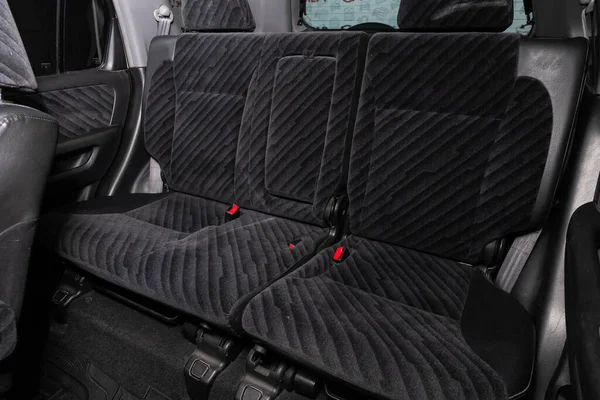 Novosibirsk Rusia Abril 2020 Honda Asiento Trasero Para Pasajeros Textil — Foto de Stock