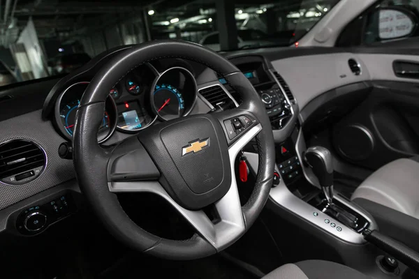 Nowosibirsk Russland April 2020 Chevrolet Cruze Prestige Innenraum Mit Armaturenbrett — Stockfoto