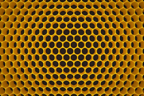 Ilustração Favo Mel Amarelo Monocromático Para Mel Padrão Formas Hexagonais — Fotografia de Stock