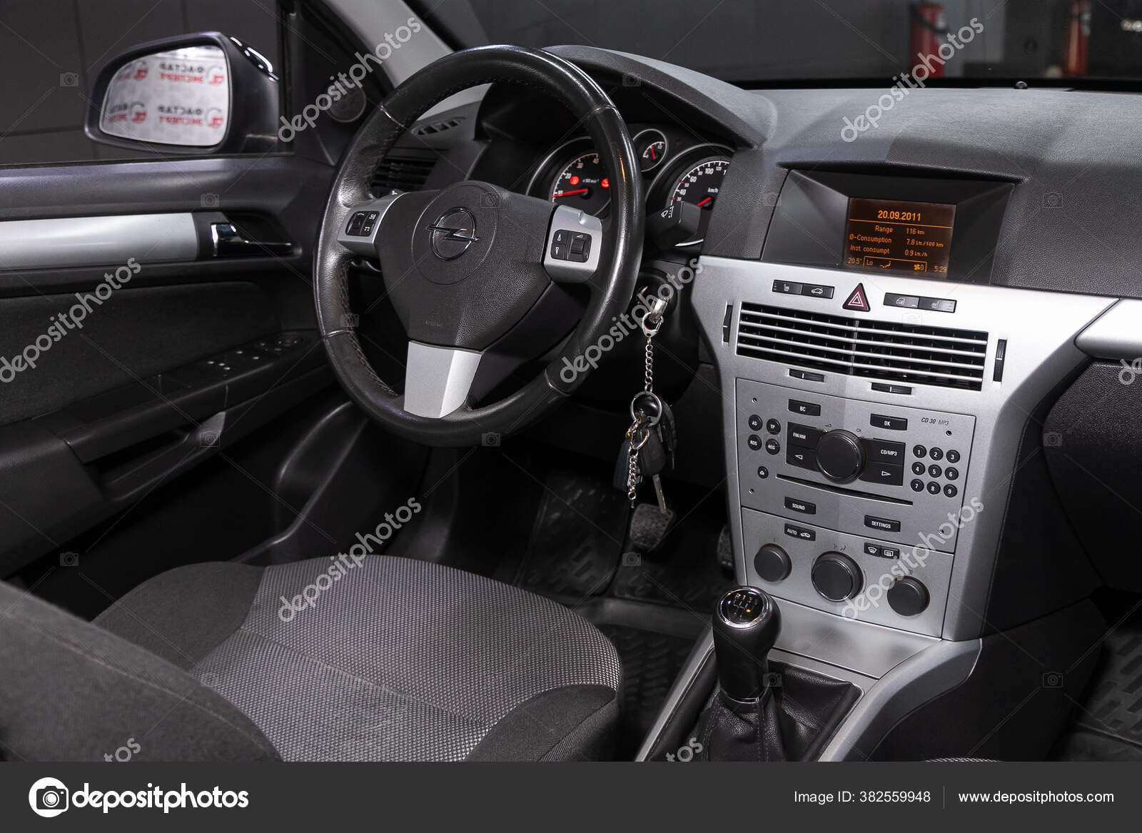 Новосибирск Россия Июня 2020 Opel Astra Интерьер Prestige.