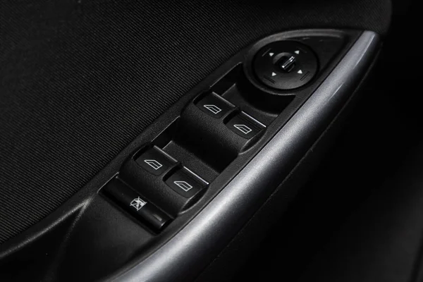 Novosibirsk Russia 2020 Ford Focus Close Door Control Panins New — 스톡 사진