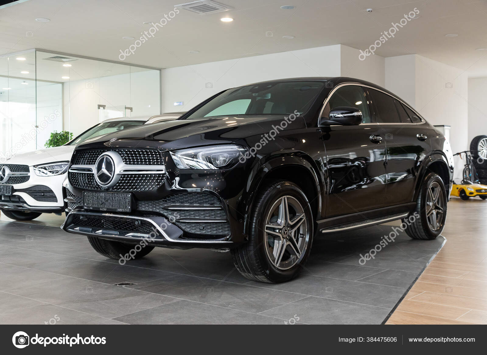 Novosibirsk Russia April Black Mercedes Benz Gle Class Mid Stock Editorial Photo C Everyonensk