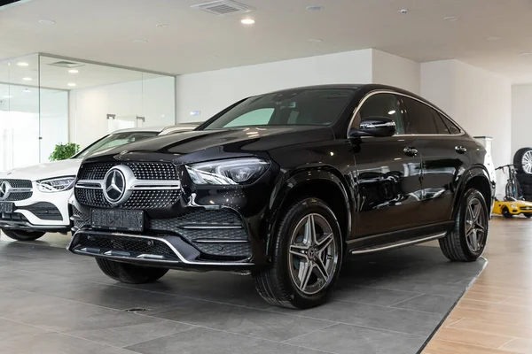 Novosibirsk Rusia Abril 2020 Mercedes Benz Gle Negro Suv Lujo — Foto de Stock