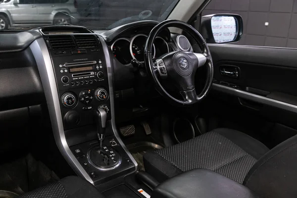 Novosibirsk Russia June 2020 Suzuki Escudo Luxury Car Interior Steering — Stock Photo, Image