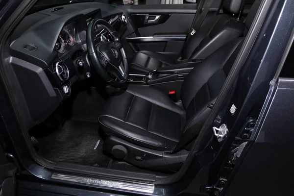 Nowosibirsk Russland April 2020 Mercedes Benz Glk Klasse Luxuswagen Interieur — Stockfoto