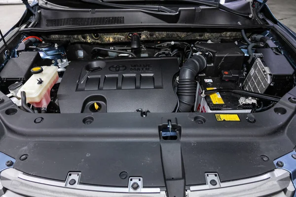 Novosibirsk Russia June 2020 Toyota Rav Close Detail Car Engine — 图库照片