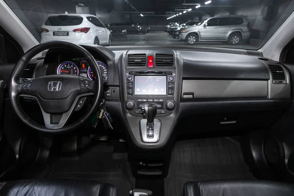 Novosibirsk Rusia Junio 2020 Honda Prestige Interior Del Coche Con —  Fotos de Stock