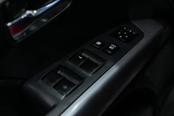 Novosibirsk Russia June 2020 Citroen Crosser Close Door Control Panel — 图库照片