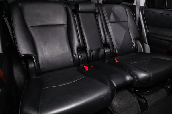 Novosibirsk Rússia Junho 2020 Toyota Highlander Carro Comfort Dentro Interior — Fotografia de Stock