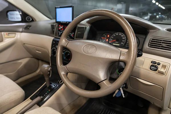 Novosibirsk Rússia Junho 2020 Toyota Corolla Prestige Interior Carro Com — Fotografia de Stock
