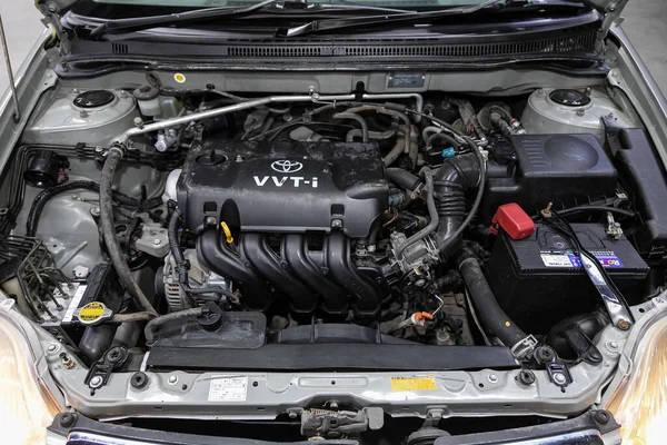 Novosibirsk Russia June 2020 Toyota Corolla Close Details Car Engine — Stock Photo, Image