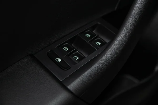 2020年6月30日 Scoda Rapid Close Door Control Panel New Modern Car — 图库照片