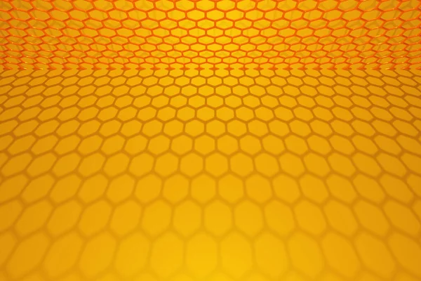 Ilustração Favo Mel Amarelo Monocromático Para Mel Padrão Formas Hexagonais — Fotografia de Stock