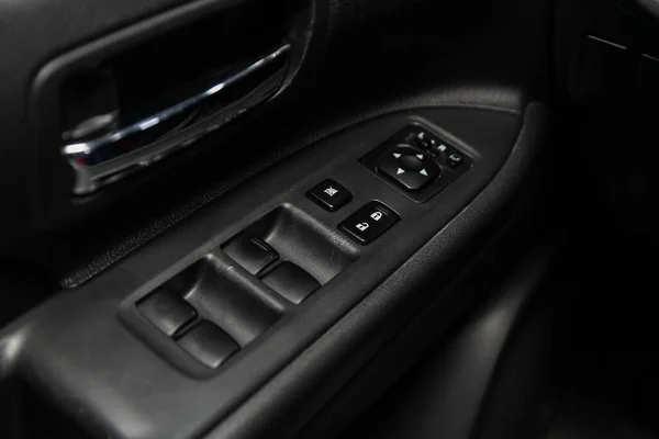 Novosibirsk Rusia Junio 2020 Mitsubishi Outlander Primer Plano Panel Control — Foto de Stock