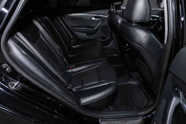 Novosibirsk Rússia Junho 2020 Hyundai I40 Carro Comfort Dentro Interior — Fotografia de Stock