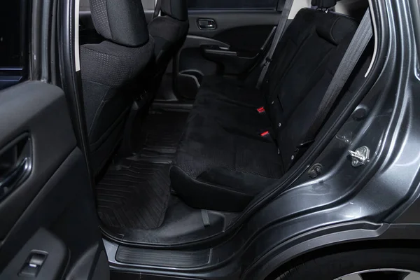 2020年6月23日 Honda 室内设计 汽车乘客和司机座位 安全带 — 图库照片
