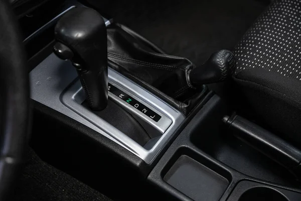 Novosibirsk Russia July 2020 Mitsubishi L200 Gear Shift Automatic Transmission — Stock Photo, Image