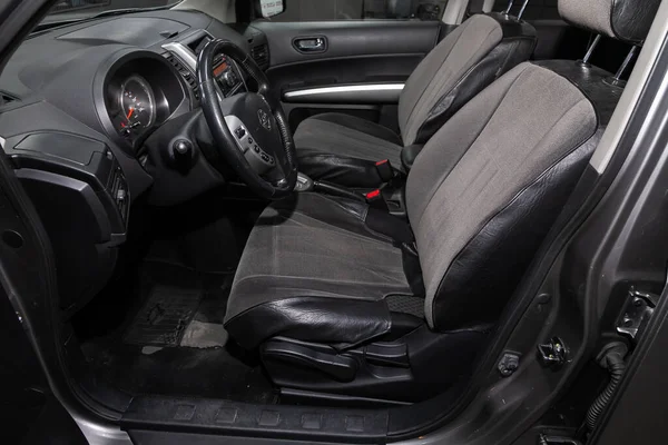 Novosibirsk Rússia Abril 2020 Nissan Trail Prestige Interior Carro Com — Fotografia de Stock